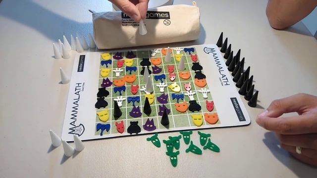 Mammalath Playthrough - two player abstract strategy board game Nestor Games * Amass Games * HD смотреть онлайн