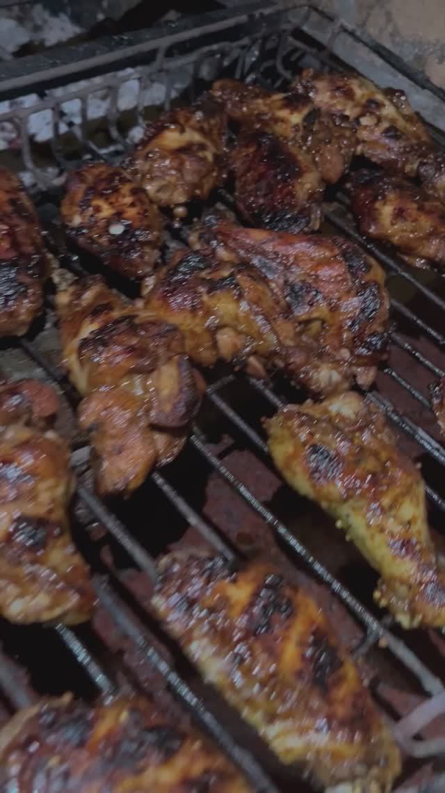 Куриные крылья на мангале #рецепты