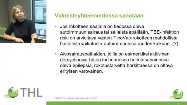 Verkkokoulutus kansallisen rokotusohjelman TBE-rokotusten laajentumisesta Paraisille ja Saloon смотреть онлайн