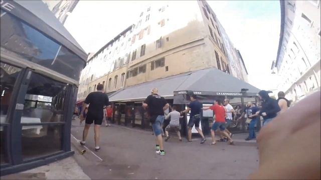 Euro 2016 GoPRO Russian top lads fight england hooligan at marseille смотреть онлайн