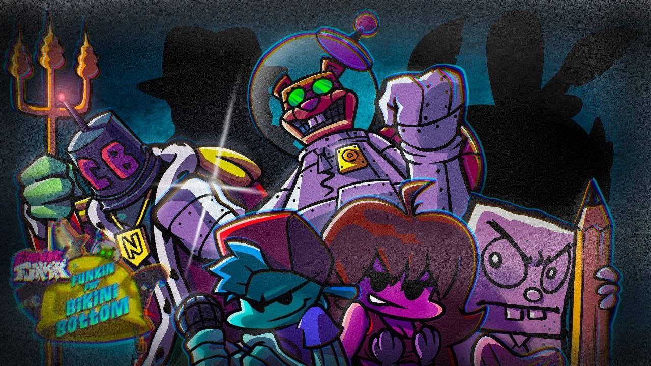 ИГРАЮ В Friday Night Funkin' VS Funkin For Bikini Bottom  (FNF Mod) (Spongebob/Robo-Sandy)