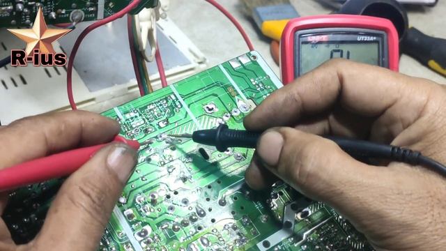 Sharp 14inch CRT TV power only no picture and sound. Tutorial repair. смотреть онлайн