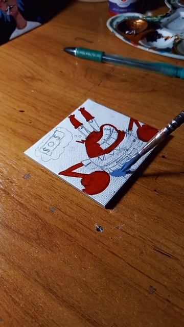 Мистер Крабс/Инстасамка/Арт/Холст на магните смотреть онлайн