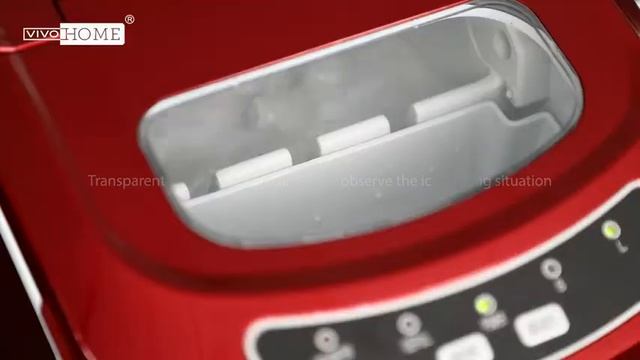 VIVOHOME Electric Portable Compact Countertop Automatic Ice Cube Maker Machine 26lbsday R смотреть онлайн