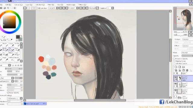 [ Muffled ] Painting Process with Sai + Photoshop смотреть онлайн
