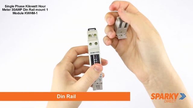Single Phase Kilowatt Hour Meter 30AMP Din Rail Mount 1 Module | KWHM-1