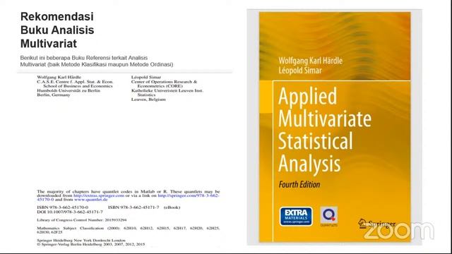 Metode Ordinasi dalam Analisis Multivariat (Bunga Mardhotillah's Zoom Meeting) смотреть онлайн