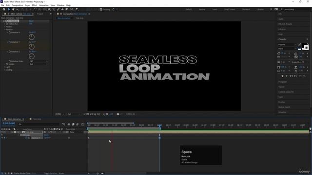 28 - 01 Cylindrical Kinetic Typography
