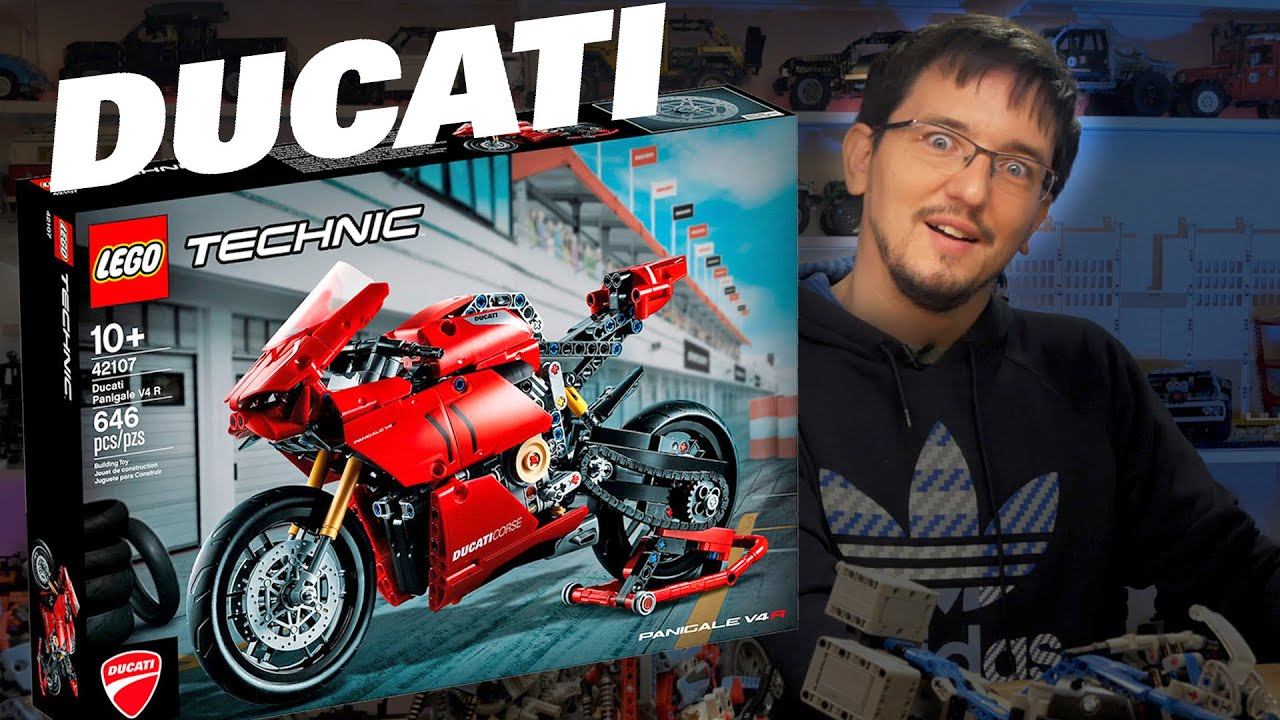 ПЕРВЫЙ ВЗГЛЯД на 42107 LEGO Technic Ducati Panigale V4 R. ЛУЧШИЙ МОТ ОТ ...