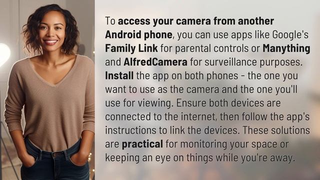 How can I access my camera from another Android phone? смотреть онлайн