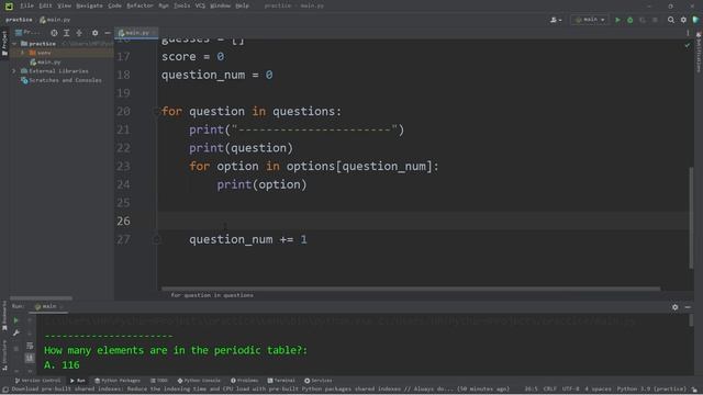 Create a QUIZ GAME with Python 💯 смотреть онлайн