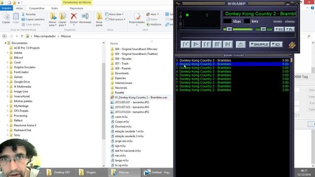 Ouvindo músicas de SNES no Winamp e alterando a mixagem [DKC2 - Stickerbrush Symphony] смотреть онлайн