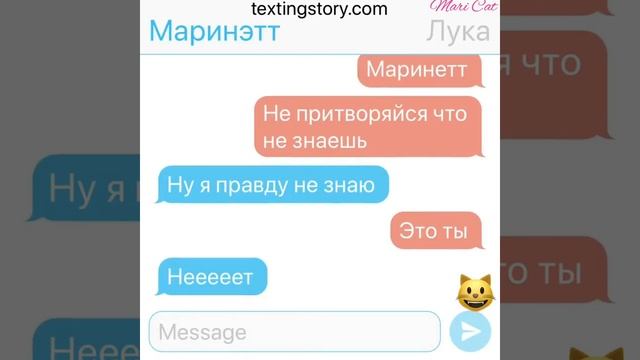 Переписка Маринетт и Луки (Леди Баг и Кот Нуар) смотреть онлайн