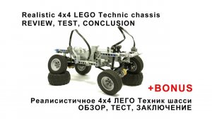 LEGO Technic Realistic 4x4 chassis
