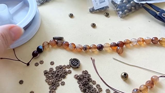 Bracelet and earrings. Браслет и серьги. смотреть онлайн