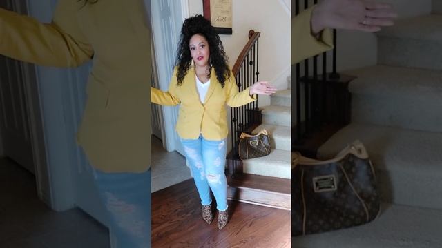 Color Series - Blazer, Jeans, & Leopard 🐆 (w/LV Galliera PM Handbag) смотреть онлайн