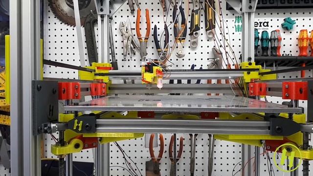 HevORT 3D Printer - Triple Independent Motors Z axis with self leveling bed. смотреть онлайн