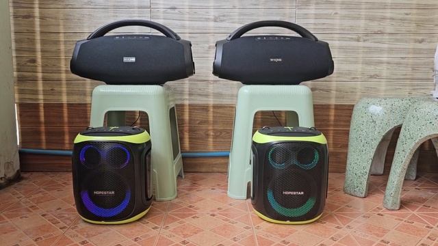 W-King D20 TWS Auidio Out To Hopestar Party 130 ×2 เปิดพร้อมกัน 4 ตัว BassTest #wking #hopestar смотреть онлайн