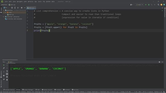 Learn Python LIST COMPREHENSIONS in 10 minutes! 📃 смотреть онлайн