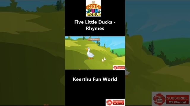 Five Little Ducks | Rhyme | Rhymes | Nursery Rhymes | Rhyme With | Kids | Toddlers Songs || #Shorts смотреть онлайн
