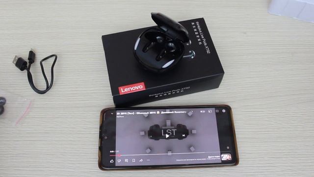 Беспроводные наушники Lenovo XT 92, с сенсорным управлением и индикацией зарядки. #AliExpress смотреть онлайн