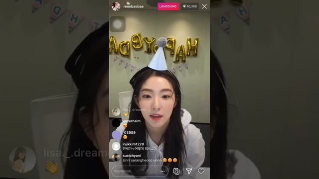 Irene live instagram смотреть онлайн