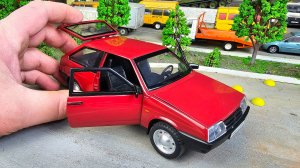 Большая моделька ВАЗ 2108 масштаб 1/24. Новинка Технопарк. Про машинки