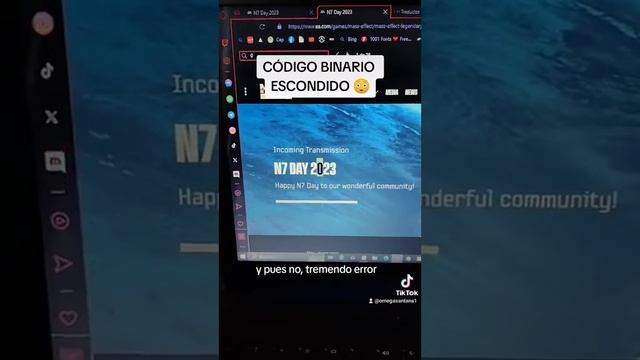 ¿Qué es Épsilon? 🤯 Mensaje oculto en binario 🚀 #N7Day #n7day2023 #masseffect #masseffectenespañol смотреть онлайн