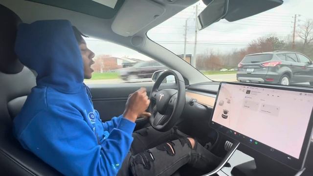Took the scat up to Tesla & Drove a Model 3 *I Want One* смотреть онлайн