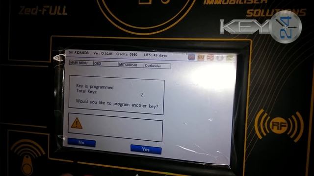 Zed-FULL - OBD - Mitsubishi Outlander 2009 год (программирование ключа) смотреть онлайн