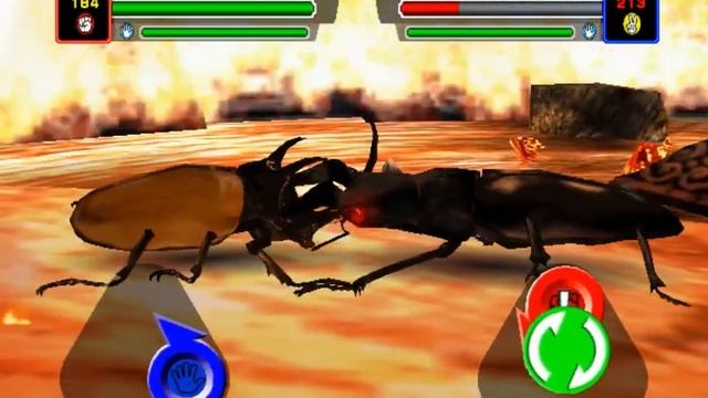[アーケード] 甲虫王者 ムシキング - 黄 X 黒 五本角 VS 炎のバトル [ゴホンヅノカブトコンビ] смотреть онлайн