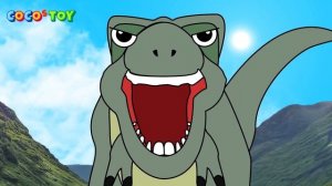 Big adventure of 5 little dinosaurs #42ㅣdinosaurs animation for kidsㅣCoCosToy