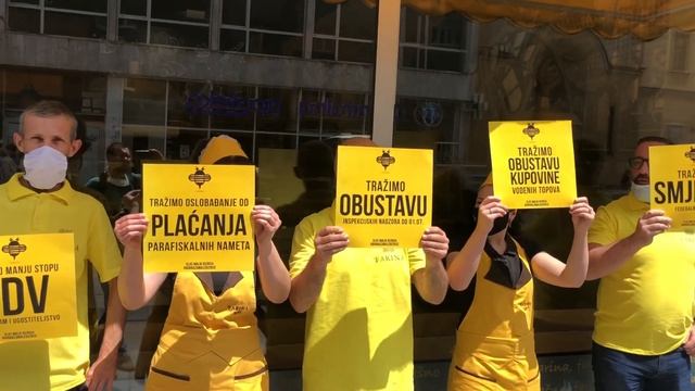 Akcija grupe Glas malih biznisa u Sarajevo: Zatvorimo vrata radnji смотреть онлайн