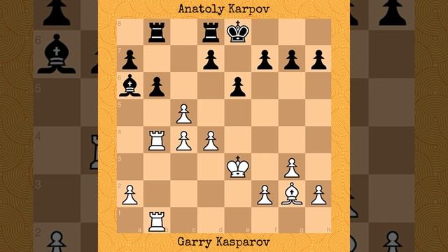 Garry Kasparov Vs Anatoly Karpov, 1985 #chess #chessgame