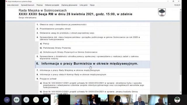 Rada Miejska w Sośnicowicach - Sesja 28.04.2021 - zapis wideokonferencji смотреть онлайн