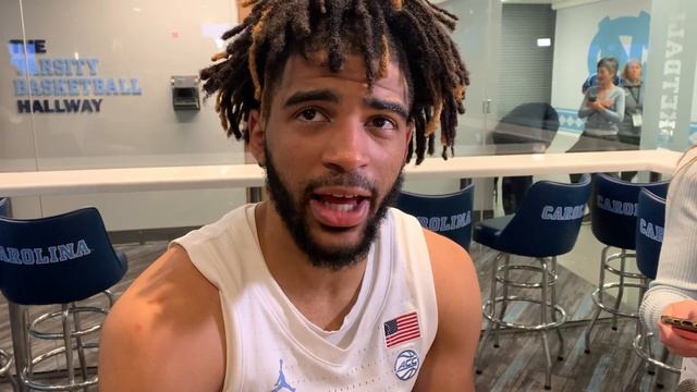 North Carolina's RJ Davis after the Tar Heels' 80-64 win over James Madison смотреть онлайн
