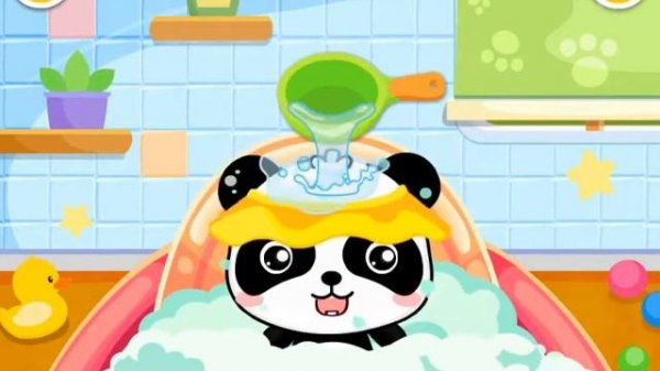 Уход за малышом пандой