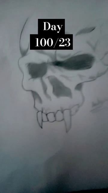 skull sketch please #subscribe #like #art #drawing and thanks for watching by #day 100/23 смотреть онлайн