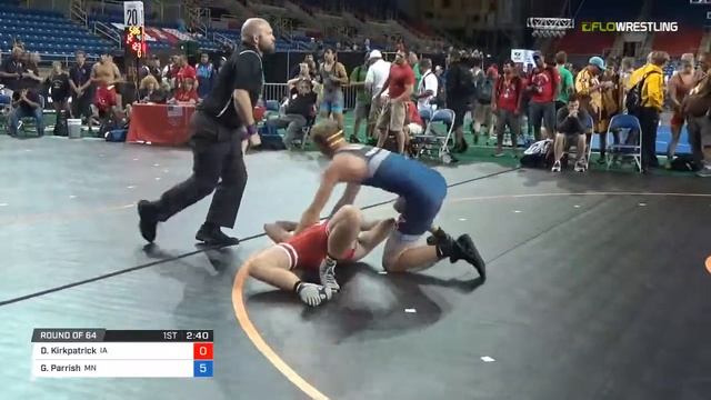 Cadet FS 182 Round of 64 - Drew Kirkpatrick (IA) vs. Grant Parrish (MN) смотреть онлайн