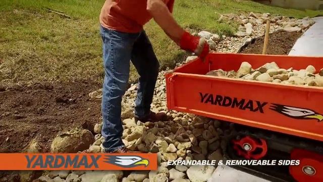 YD8203 Yardmax Power Trackbarrow - Flatbed version смотреть онлайн