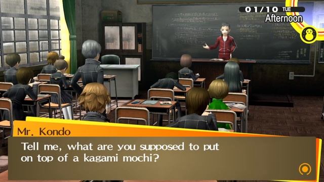 What are you supposed to put on top of a kagami mochi | Persona 4 Golden смотреть онлайн