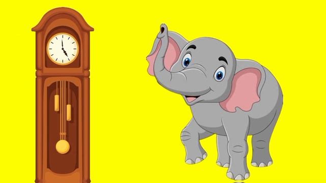 Hickory Dickory Dock Elephant Song-461 | Nursery Rhymes & Kids Songs | Kids Comfort