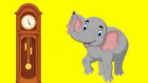 Hickory Dickory Dock Elephant Song-461 | Nursery Rhymes & Kids Songs | Kids Comfort