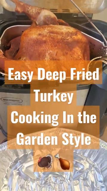 Fried Turkey| Thanksgiving| Cooking in the Garden #backyard #shorts #quickrecipe смотреть онлайн