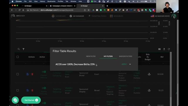 30 Filters and Bulk Actions in Ad Badger’s Amazon PPC Software смотреть онлайн