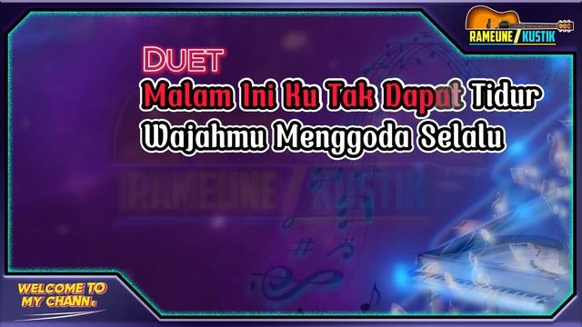 KARAOKE TAK DAPAT TIDUR - Rhoma Irama ft Rita Sugiarto | KARAOKE DUET Full HD Audio смотреть онлайн