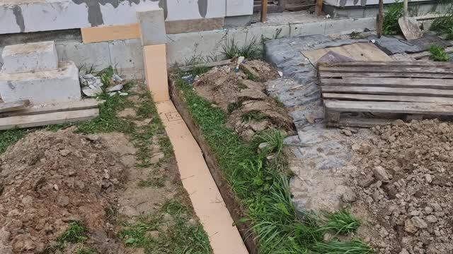 Теплотрасса из дома к бане