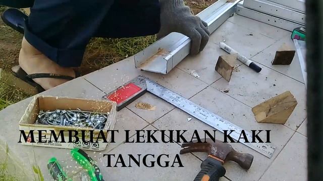 Cara Membuat Tangga Lipat dari bahan Canal C Baja Ringan || mudah ,simpel dan ekonomis - IP Be_Eng. смотреть онлайн