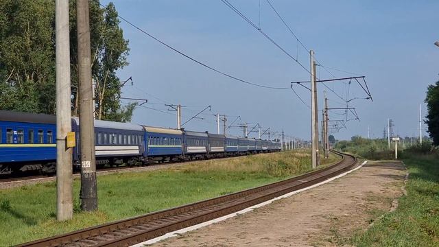 🇺🇦 "4K UltraHD" Електровоз ЧС7-122 з поїздом D 45 Харків - Ужгород смотреть онлайн