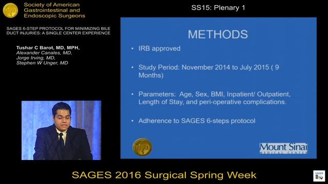 SAGES 6-STEP PROTOCOL FOR MINIMIZING BILE DUCT INJURIES: A SINGLE CENTER EXPERIENCE смотреть онлайн